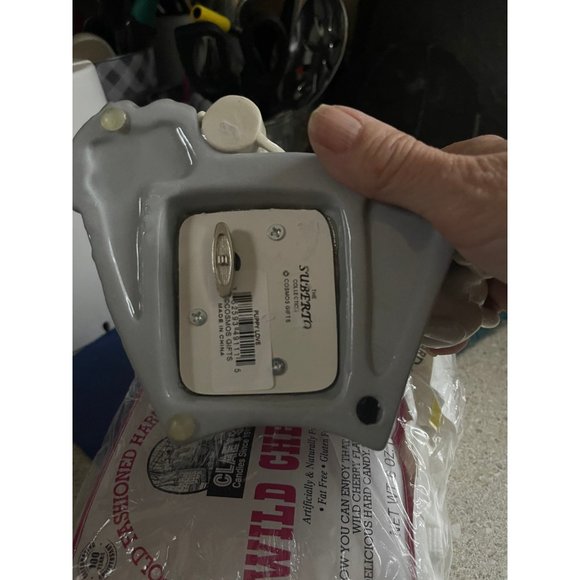 Cosmos Gifts SA49111 Fine Porcelain Three Puppies Dogs On Garden Steps with Flow - Picture 5 of 10